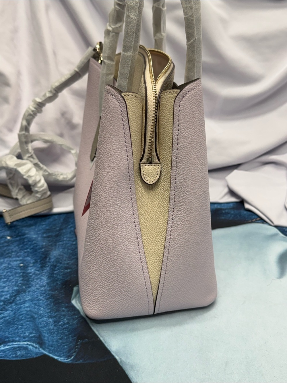 (new+tag) Kate Spade Margaux Large Satchel
Lilac & Cream Leather Two-Tone - Picture 15 of 17